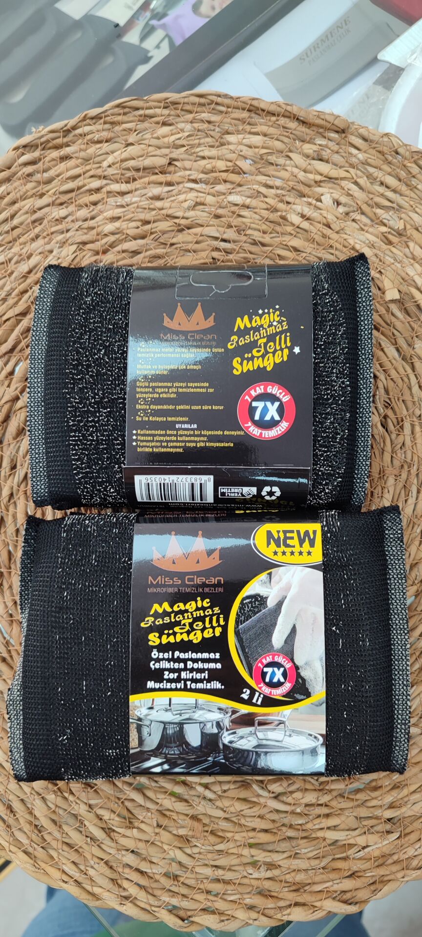 İnox sünger 2 li